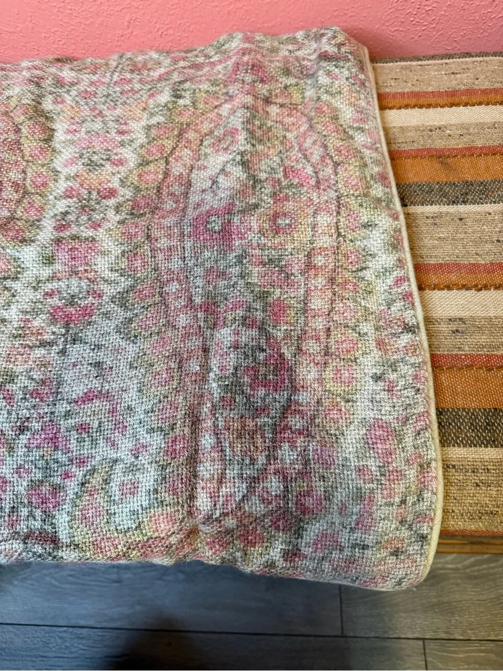 Pottery Barn Paisley Pillow Cover 22”x22”